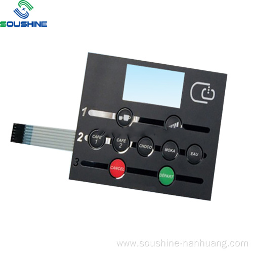 UV resistance F150 PET membrane switch with dome